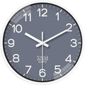 XNM Small Grey Minimalist Wall Clocks Battery Operated 8 Inch Classic Analog by XNMwallclock