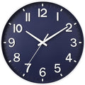 HZDHCLH Wall Clocks Battery Operated, Wall Clock Navy Blue, 8 inch Wall Clock by HZDHCLH