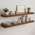 Homeforia Classic Walnut 30 inch Floating Shelf, High End Solid Real Wood Small by Homeforia