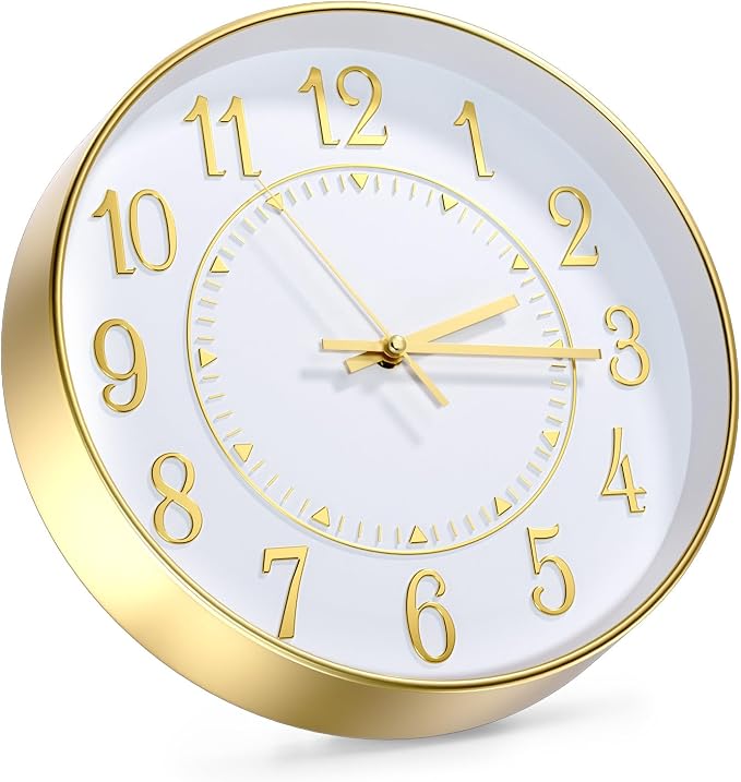 Wall Clock Modern Non-Ticking Battery Operated Silent Wall Clocks Simple Style - Image 2