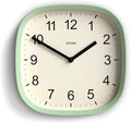 JONES CLOCKS® Sprite wall Clock | Modern Retro Rounded Square Clock | 10 inch | by JONESCLOCKS