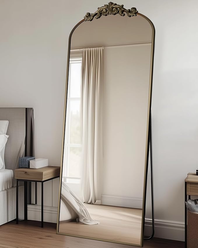Antok Arched Full Length Mirror, Full Body Mirrors - Image 2