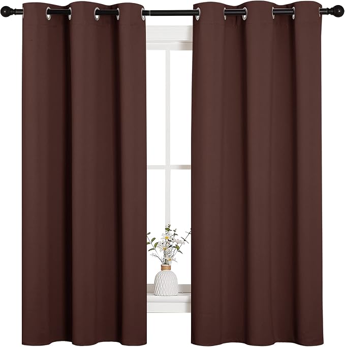 NICETOWN Nursery Essential Thermal Insulated Solid Grommet Top Blackout Curtains - Image 2