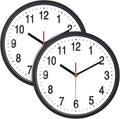 Foraineam 2-Pack Silent Non Ticking Wall Clock by Foraineam