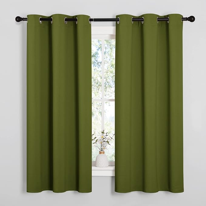 NICETOWN Christmas Window Decoration Thermal Insulated Solid Grommet Blackout - Image 2
