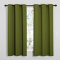 NICETOWN Olive Green Blackout Curtains 48 inches Length by NICETOWN