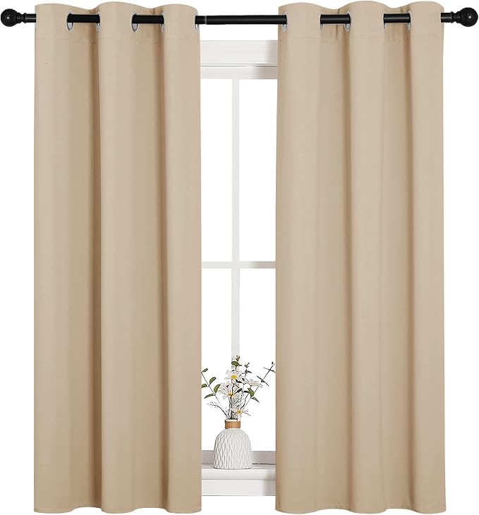 NICETOWN Room Darkening Draperies Window Curtain Panels, Thermal Insulated by NICETOWN