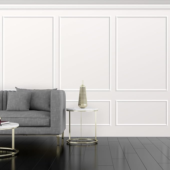 Pangda Peel and Stick Wall Molding Kit, 3D Premade Accent Molding Wainscoting - Image 6