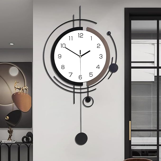 Dankeit Wall Clock with Pendulum, Silent Quality Quartz Battery Operated - Image 7