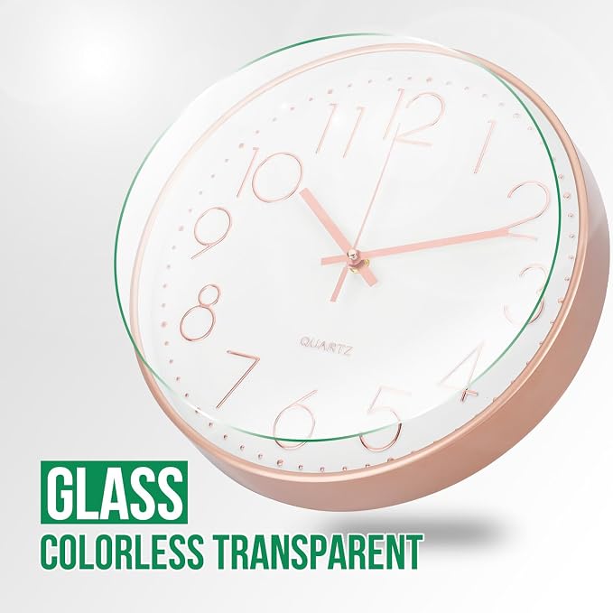 Wall Clock Non-Ticking Silent Modern Simple Style Round Decor Clock - Image 5