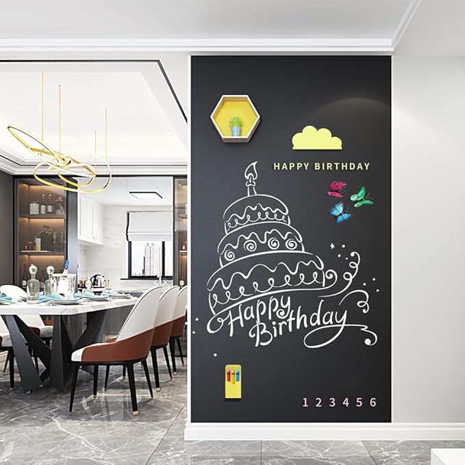 Magnetic Chalkboard Contact Paper, Magnetic Black Board Wall Decal - Image 2