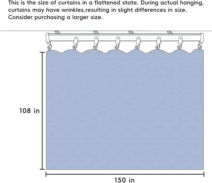 MaKefeile Room Divider Curtains Total Blackout Privacy Curtain Panel Room - Image 7