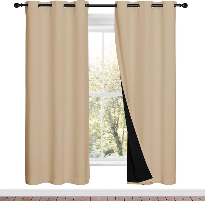 NICETOWN Living Room Completely Shaded Draperies, Privacy Protection & Noise by NICETOWN