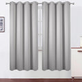 LEMOMO Blackout Curtains 66 x 72 Inch Long Light Grey Curtains Set of 2 Panels by Lemomo