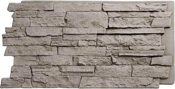 EverStone Acadia Ledge Faux Stone Panel, Desert Sand Color by EkenaMillwork
