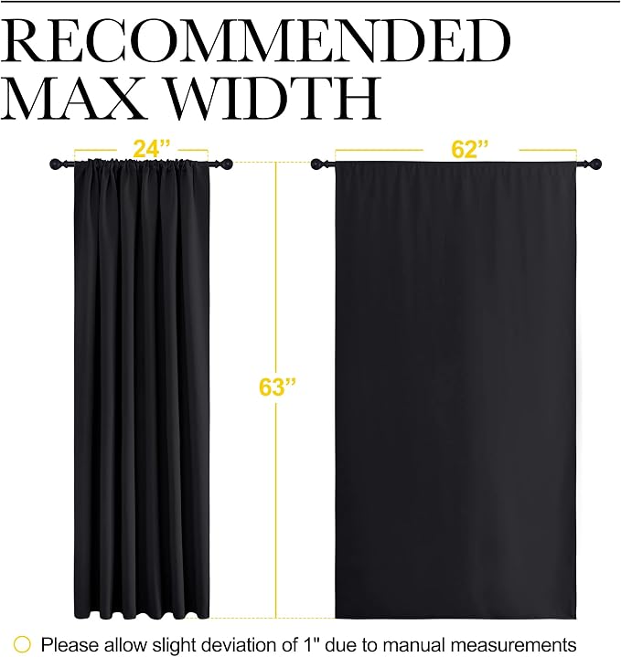 NICETOWN Halloween Black Blackout Curtain Blinds - Image 7