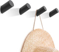 Felidio Wood Wall Hooks, 4 Pack Coat Hooks Wall Mounted, Rustic Wooden Heavy by Felidio