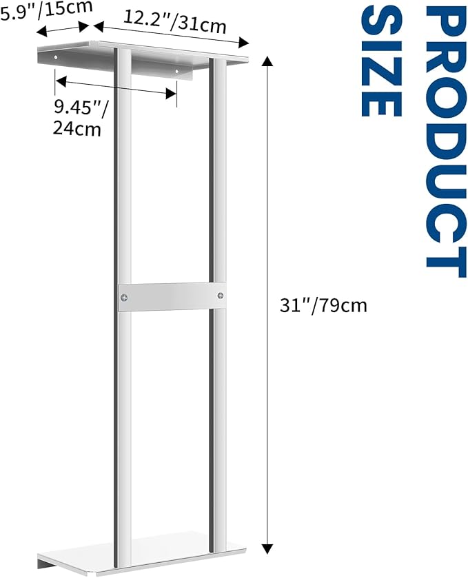 Bathroom Towel Storage Rack, Wall Mounted Bathroom Towel Rack, 30 inch Heavy - Image 3