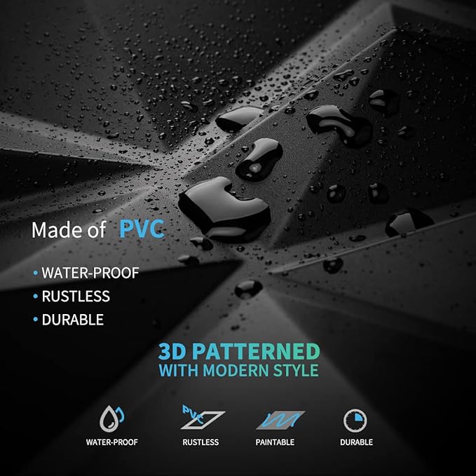 Art3d Decorative 3D Wall Panels in Diamond Design - Image 5