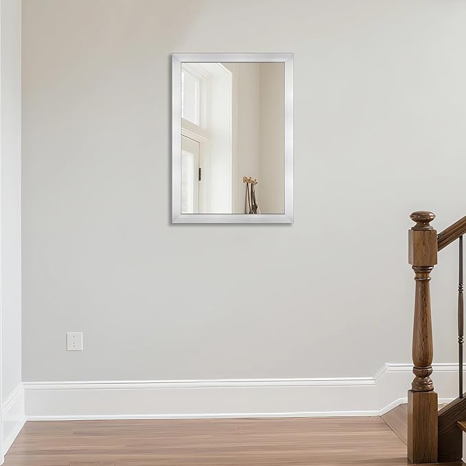Ruomeng Bathroom Mirror 20" x 28" Rectangular Wall Mirror - Image 6