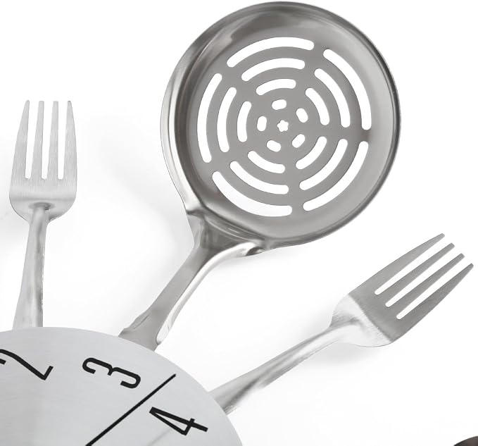 16 Inch Cutlery Kitchen Wall Clocks - Image 4