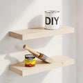 Homeforia Wood Floating Shelf 16 inch, High End Solid Natural Wood 16inch by Homeforia