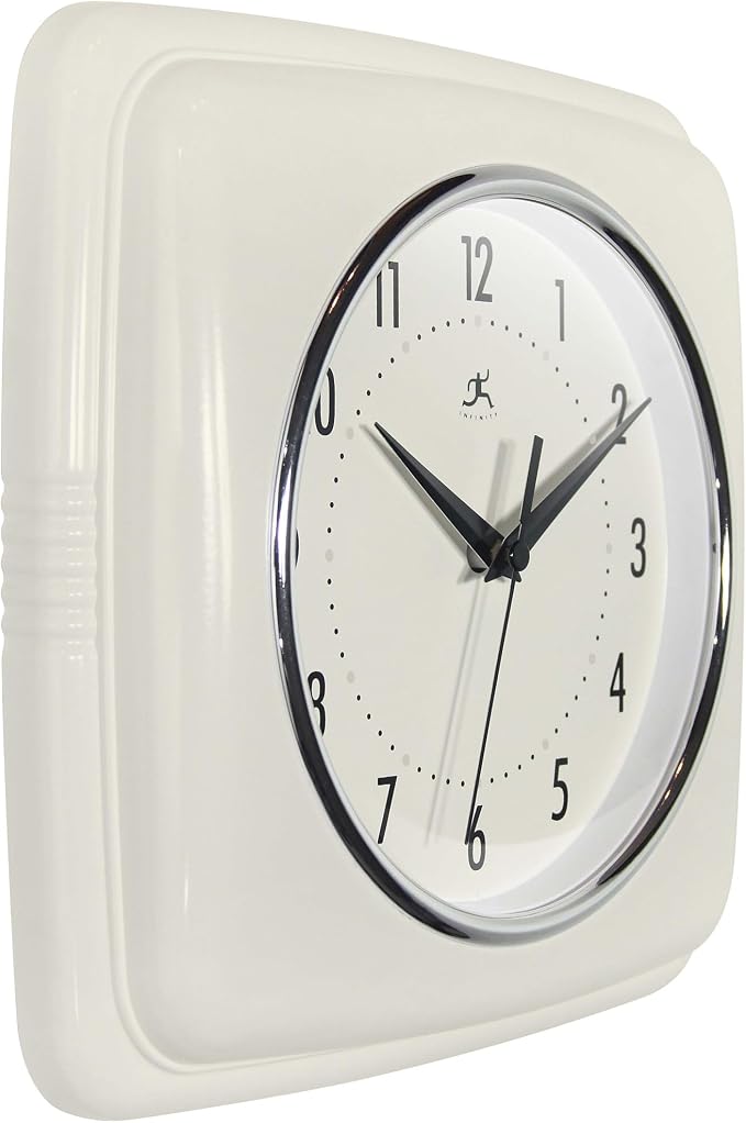 Infinity Instruments Square Retro Wall Clock - Image 3
