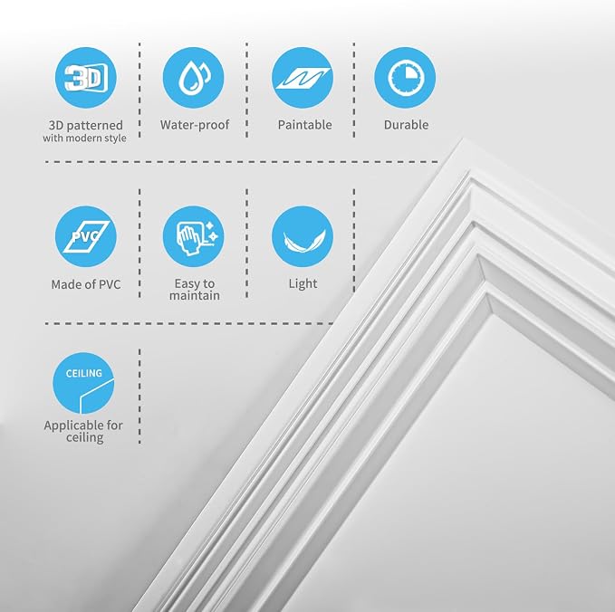 Art3d 24-Pack Drop Relief Ceiling Tiles - Image 7
