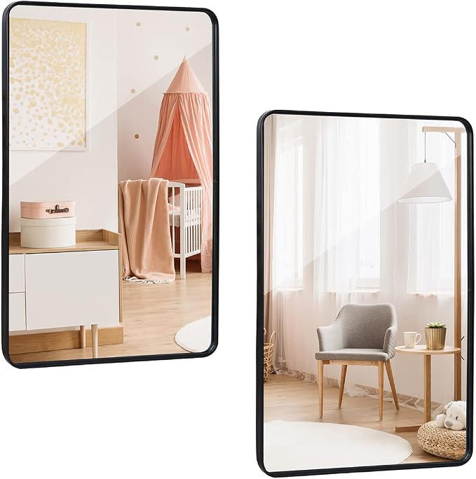 ZenStyle 2 Packs Wall Mount Mirror by ZenStyle