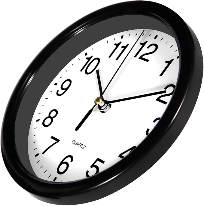Silent Wall Clock Non Ticking, 6 Inch Wall Clocks Battery Operated, Small - Image 4