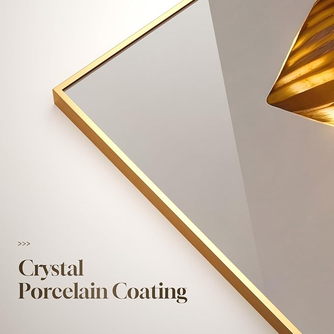 Framed Modern Luxury Wall Art for Living Room, Large White and Gold Leaf - Image 6