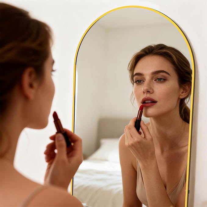 Simple Deluxe Arched Full Length Mirror, - Image 2