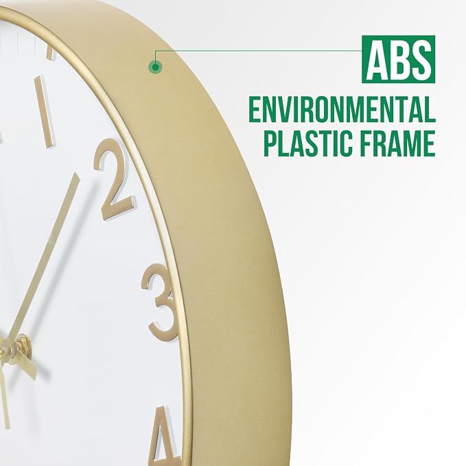 Wall Clock Modern Simple Quartz Decorative Clock Non-Ticking Silent Battery - Image 4