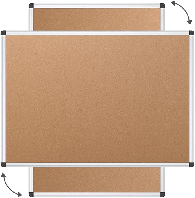 VIZ-PRO Cork Notice Board, 24 X 18 Inches - Image 3