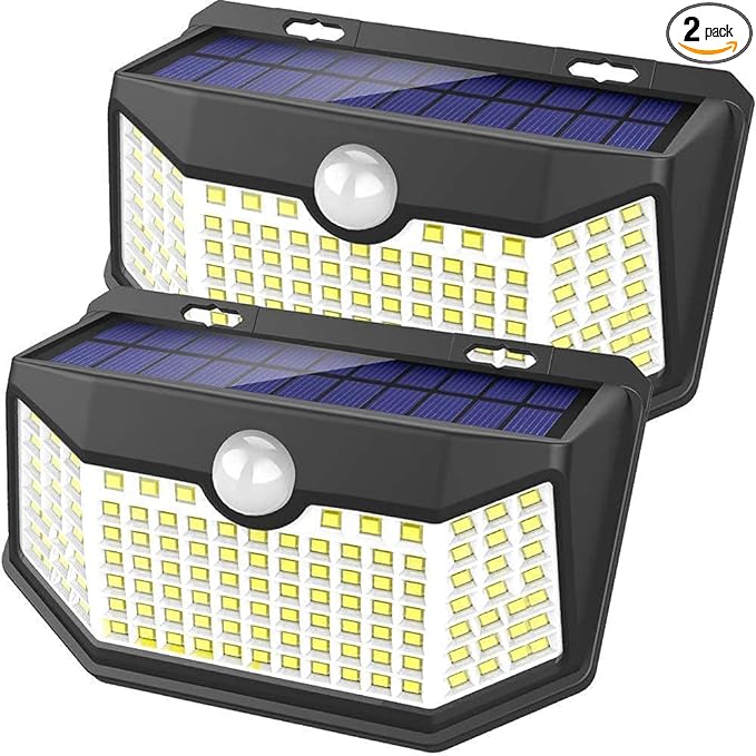 HMCITY Solar Lights Outdoor 120 LED by LightingUpYourLife
