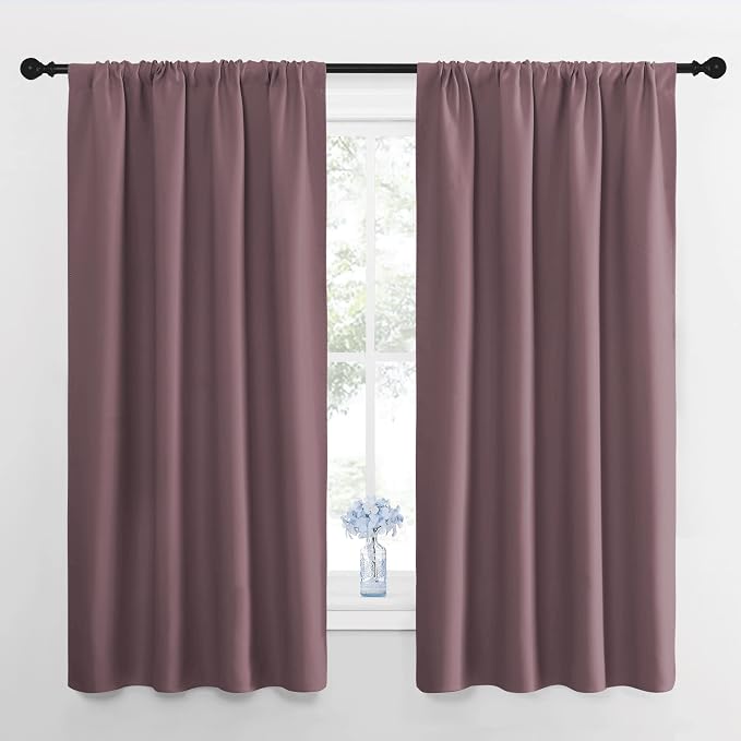 NICETOWN Blackout Curtains for Living Room, Darkening Window Curtain Panels by NICETOWN