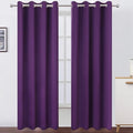 LEMOMO Blackout Curtains 52 x 90 Inch Long Purple Curtains Set of 2 Panels Room by Lemomo