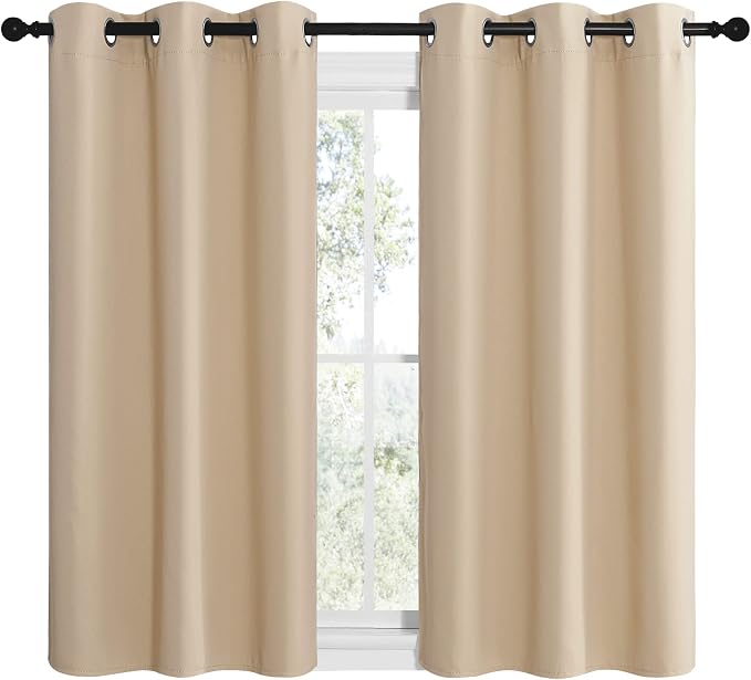 NICETOWN Room Darkening Draperies Window Curtain Panels, Thermal Insulated - Image 2