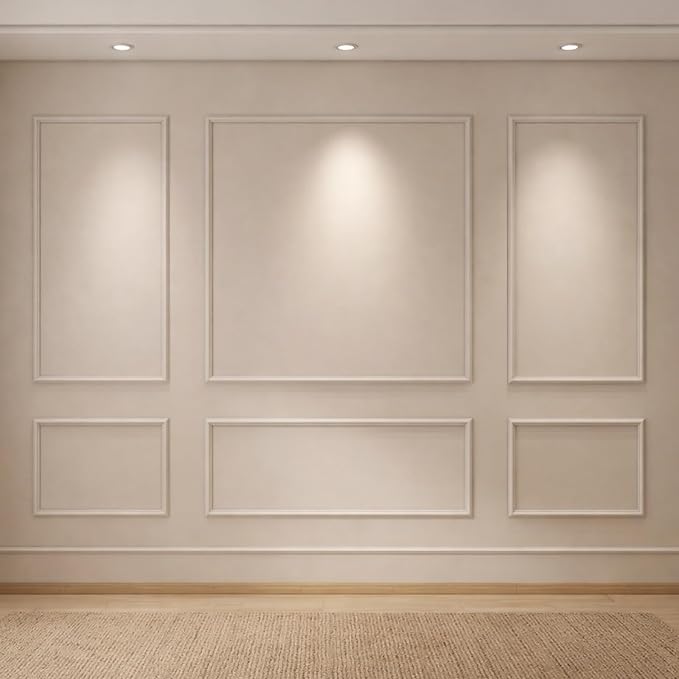 Pangda Peel and Stick Wall Molding Kit, 3D Premade Accent Molding Wainscoting - Image 5