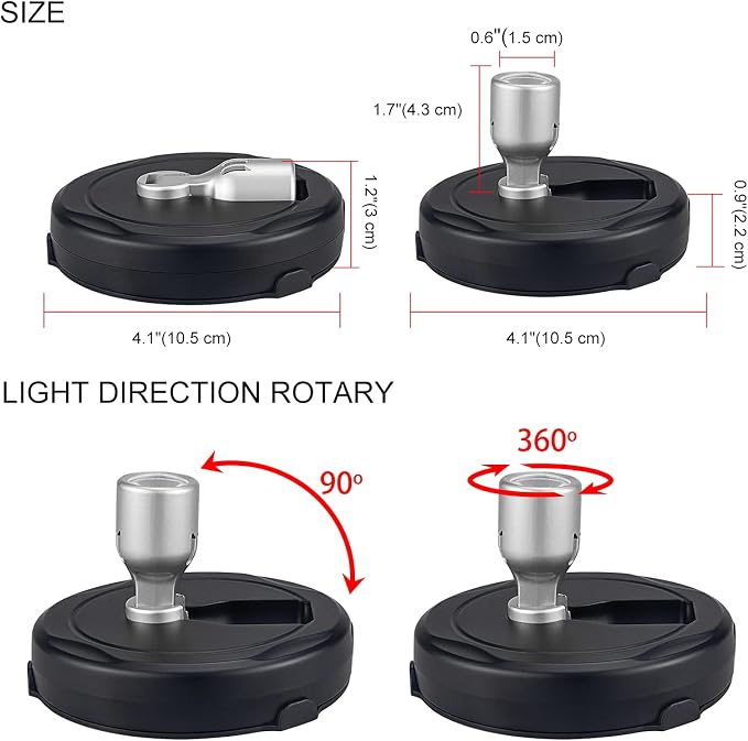 HAMVIDNE LED Spotlight, Battery Powered Picture Lights, Uplighting Indoor - Image 7