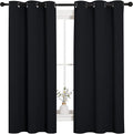 NICETOWN Halloween Pitch Black Solid Thermal Insulated Grommet Blackout by NICETOWN