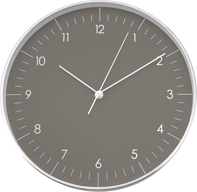 LUUK LIFESTYLE Silent Quartz Wall Clock, Nordic and Minimalist Design, Interior by LUUKLIFESTYLE
