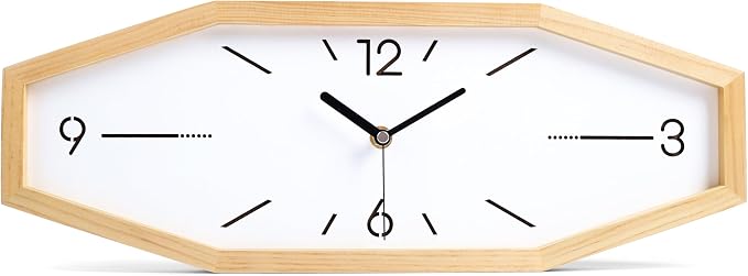 DaguyS Wooden Retro Wall Clocks, 18 Inches Square Clocks Rectangular Wall Clock by Unknown