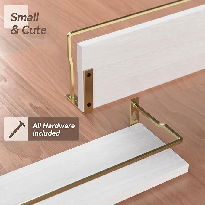 RICHER HOUSE Bathroom Shelves, Small Floating Wall Shelf - Image 4