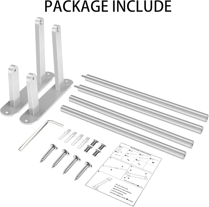 Towel Rack for Bathroom, Double Towel Bar 24Inch, Stainless Steel Bathroom - Image 5