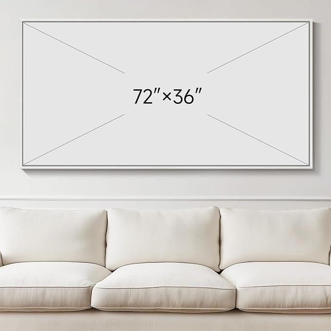 Extra Large Framed Blue Gold Abstract Wall Art - Image 7