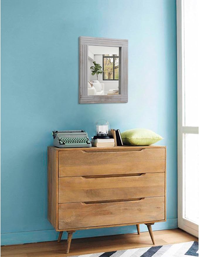 Rustic Wall Mirror Farmhouse, - Image 4