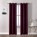 ChrisDowa Burgundyout Curtains 78 inches Long by ChrisDowa