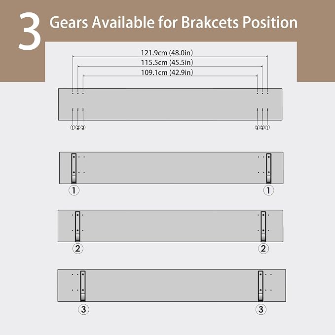 DINZI LVJ Long Wall Shelves, 55.1Inch Wall Mounted Shelves Set of 2, Extra - Image 4