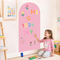 Magnetic Wall Decal 39.3x17.5 Inch Pink Color Magnetic Wall Decal Magnet Wall by OMKSIH